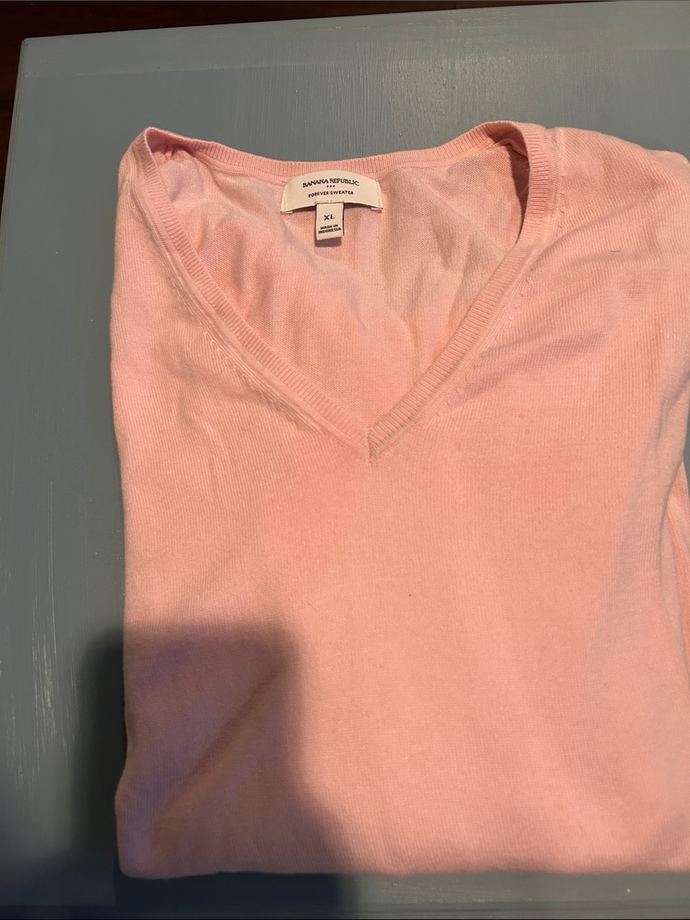Banana Republic Light Pink V-Neck Sweater